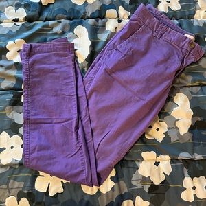 Purple Ankle Jeans